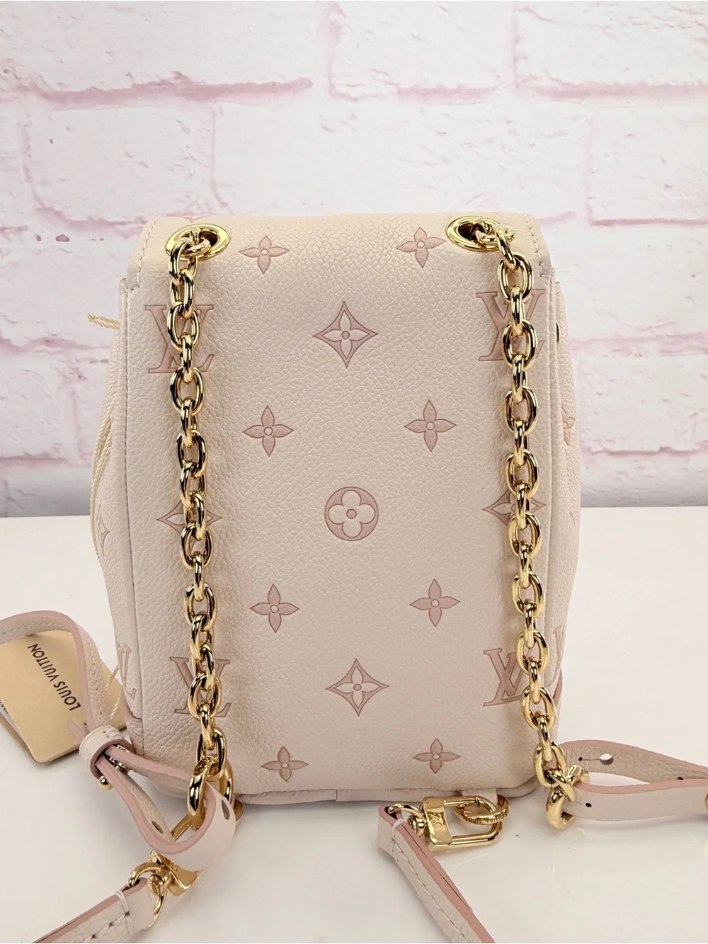 Louis Vuitton Nano Noe Empreinte Blush Pink Monogram Mini Bucket Bag NWT